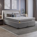 Ver imagem 6 de Cama Box Casal Bipartido + Colchão Life D33 Pillow Top 56x138x188cm- Cinza - e-Shop Casa