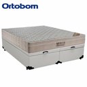 Ver imagem 5 de Cama Box com Baú Queen Airtech Pillow Top Molas Ensacadas Branco Ortobom