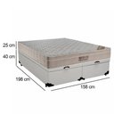 Ver imagem 4 de Cama Box com Baú Queen Airtech Pillow Top Molas Ensacadas Branco Ortobom