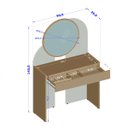 Ver imagem 2 de Penteadeira Camarim Wish Quarto 1 Gaveta com Espelho