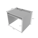 Ver imagem 7 de Mesa de Estudos com Prateleira e Nicho Porta Lápis e Caneta Cristal 100% Mdf + Cadeira Eiffel Branca