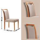 Ver imagem 3 de Mesa Patros Tampo 120cm Laminado Barril com 4 Cadeiras Munique Moderna Mobília