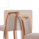 Ver imagem 5 de Mesa Patros Tampo 120cm Laminado Barril com 4 Cadeiras Munique Moderna Mobília