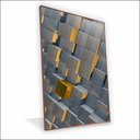 Ver imagem 1 de Quadro Cubos Canvas sem Vidro Tamanho-moldura 40x30 Baixa Cor Madeira