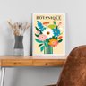 Quadro Buquê de Flores - Botanic 45x34cm - com Vidro:moldura Branca - 2
