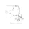 Misturador Monocomando para Cozinha Conic Cromado Perflex - 5