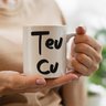 Caneca Porcelana rosquinha Teu Cu! - 3