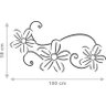 Adesivo Parede Cabeceira Cama Casal Flores Encanto Decoração - 2