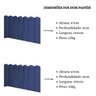 Cabeceira Painel Cama Queen Box Nuvem Suede Sandy 160 Cm:azul - 6