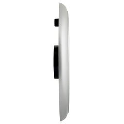 Relógio de Parede 40 cm Prata Grande Plástico Herweg - 1