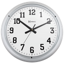 Ver imagem 2 de Relógio de Parede 40 cm Prata Grande Plástico Herweg