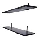 Ver imagem 3 de Kit 2 Prateleiras Industriais 90x20cm com Mão Francesa Preto