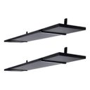 Ver imagem 2 de Kit 2 Prateleiras Industriais 90x20cm com Mão Francesa Preto