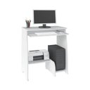 Ver imagem 1 de Escrivaninha/Mesa para Computador Pixel Branco com 03 Prateleiras - Artely 003360
