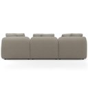 Ver mais imagens de Sofá 4 Lugares com Chaise Direito Sala Living 288cm Arlo F04 Linho Bege Escuro - Lyam Decor