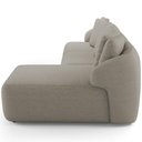 Ver imagem 7 de Sofá 4 Lugares com Chaise Direito Sala Living 288cm Arlo F04 Linho Bege Escuro - Lyam Decor