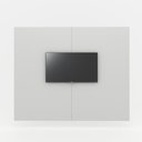 Ver imagem 2 de Conjunto Sala de Reuniao Mesa e Painel para TV MDP 320cm Cinza F5 Office