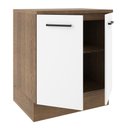 Ver imagem 4 de Balcão Armário de Cozinha 70 cm 2 Portas Rustic/Branco Agata Madesa
