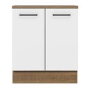 Ver imagem 6 de Balcão Armário de Cozinha 70 cm 2 Portas Rustic/Branco Agata Madesa