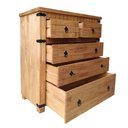 Ver imagem 3 de Cômoda Barroco  Madeira Maciça 5 Gaveta