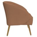 Ver imagem 7 de Poltrona para Sala de Estar Agnes Pés Palito Castanho Bouclé Terracota - Nexta Casa