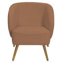 Ver imagem 6 de Poltrona para Sala de Estar Agnes Pés Palito Castanho Bouclé Terracota - Nexta Casa