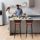 Ver imagem 6 de Kit 2 Banquetas para Cozinha Banco Alto Junco Argila Balcão Ilha Bancada Bares Piscina Área Gourmet