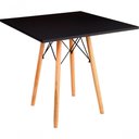 Ver imagem 1 de Mesa Eames Eiffel Quadrada 80 Cm - Preta