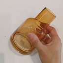 Ver imagem 6 de Vaso Decorativo de Vidro Âmbar 14x9x9cm Enfeite Sala Mesa Estante Aparador
