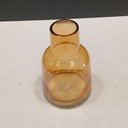Ver imagem 3 de Vaso Decorativo de Vidro Âmbar 14x9x9cm Enfeite Sala Mesa Estante Aparador