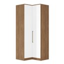 Ver imagem 1 de Guarda Roupa Modulado Canto Módulo 7116 02 Portas 03 Gavetas Irlanda Amendola Branco Demóbile