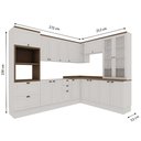 Ver imagem 4 de Cozinha Completa 16PTS 4GAVS s/Tpo Iluminata Branco/Ebano