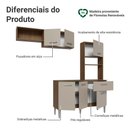 Ver imagem 5 de Armário de Cozinha Compacta 196cm Rustic/crema Aura Madesa 01