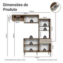 Ver imagem 4 de Armário de Cozinha Compacta 196cm Rustic/crema Aura Madesa 01