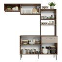 Ver imagem 6 de Armário de Cozinha Compacta 196cm Rustic/crema Aura Madesa 01
