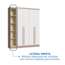 Ver imagem 5 de Módulo Guarda-roupa de Canto 4 Portas 2 Gavetas Infinity