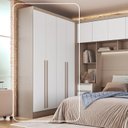 Ver imagem 2 de Módulo Guarda-Roupa de Canto 4 Portas 2 Gavetas Infinity Bege/Duna/Branco
