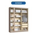 Ver imagem 7 de Módulo Guarda-Roupa de Canto 4 Portas 2 Gavetas Infinity Bege/Duna/Branco