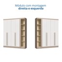 Ver imagem 6 de Módulo Guarda-roupa de Canto 4 Portas 2 Gavetas Infinity