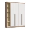 Ver imagem 1 de Módulo Guarda-Roupa de Canto 4 Portas 2 Gavetas Infinity Bege/Duna/Branco