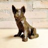 Cachorro Pastor Alemão Decorativo - 15 Cm Altura -Toque 3D:Bronze - 4