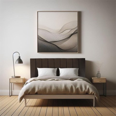 Cabeceira Solteiro 0,90m Holanda Suede Marrom - Pallazio