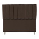 Ver imagem 2 de Cabeceira Solteiro 0,90m Holanda Suede Marrom - Pallazio
