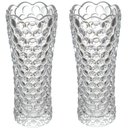 Ver imagem 1 de Kit 2 Vasos Bubble de Vidro 7x17cm para Flor Planta Decorativo Lyor Redondo Incolor