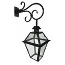 Ver imagem 1 de Lampião De Rua Rustico Artesanal Fachada Mineira Decorativo Libertas Rosas Artesanato Preto