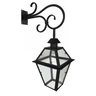 Lampião De Rua Rustico Artesanal Fachada Mineira Decorativo Libertas Rosas Artesanato Preto - 1
