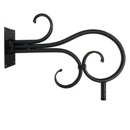 Lampião De Rua Rustico Artesanal Fachada Mineira Decorativo Libertas Rosas Artesanato Preto - 8