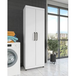 Multi-uso Duas Portas, Moderno, Compacto para Vários Ambientes - Branco - 2
