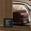 Ver imagem 7 de Guarda-roupa Casal Madesa Apolo 4 Portas de Correr com Espelho - Rustic