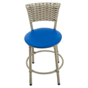 Ver imagem 3 de Kit 2 Banquetas Baixa Area Gourmet Encosto Juncado